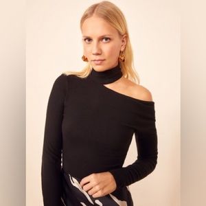 Reformation Love Top, Black, Size XS